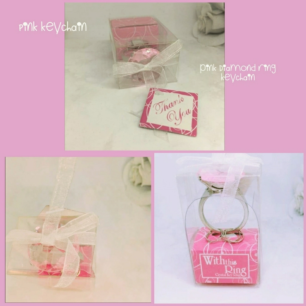 Pink Diamond "THANK YOU"  KEYCHAIN